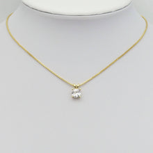 Load image into Gallery viewer, Gold Big Clear CZ Diamond Charm, Sku#LK867