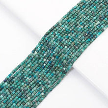 Load image into Gallery viewer, Genuine Chrysocolla Faceted Cube Beads, 2.5mm, Sku#U1525