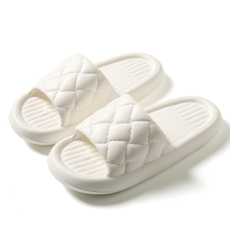 Rhombus EVA Slides | Unisex Non-Slip Lightweight Home Slippers | Indoor Outdoor Bathroom Shoes