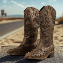 Load image into Gallery viewer, Embroidered Knight Boots for Women