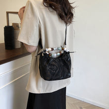 Load image into Gallery viewer, Pleated Pearl Crossbody Bag
