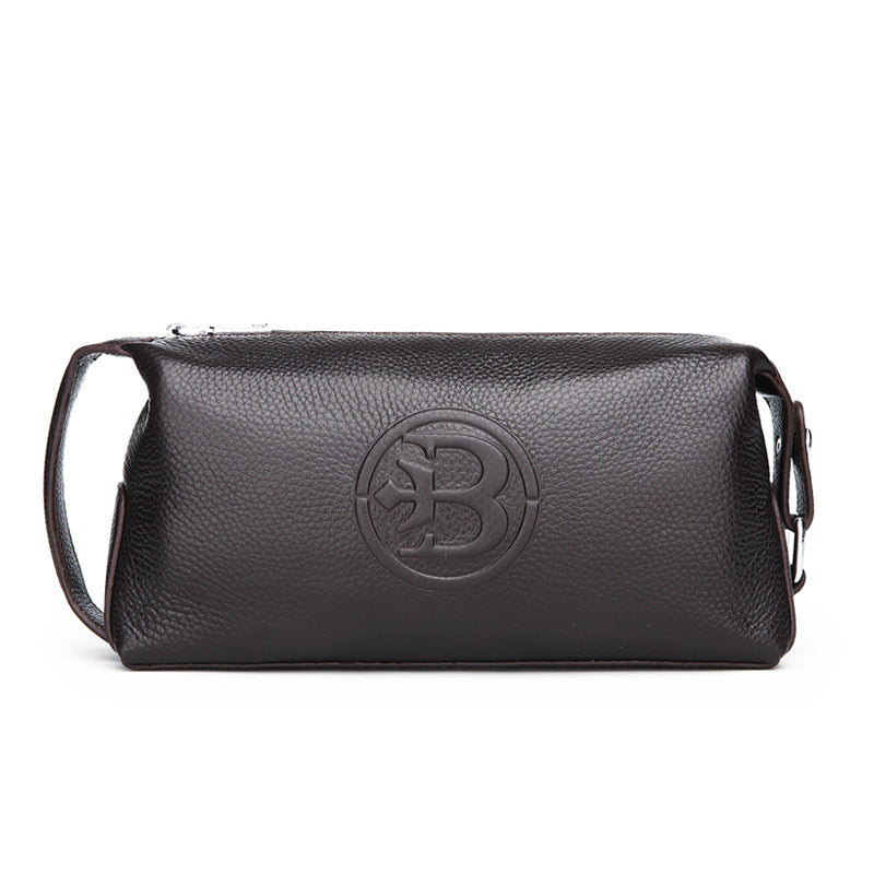 Men's Genuine Cowhide Leather Bag – Waterproof Business Commuter Bag