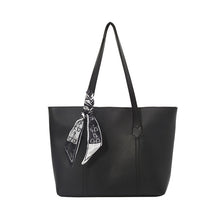 Load image into Gallery viewer, Women's PU Leather Shoulder Tote Bag | Commuter Handbag with Silk Scarf | Sarah Express