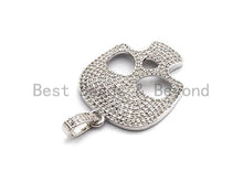 Load image into Gallery viewer, CZ Skull Pendant, Sku#F775