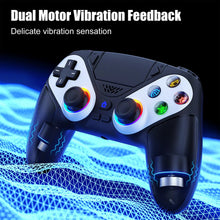 Load image into Gallery viewer, RGB Wireless Controller Compatible with PS5 and PC, Hall Effect Triggers, Programmable Buttons, Turbo Mode, Dual Vibration Gamepad