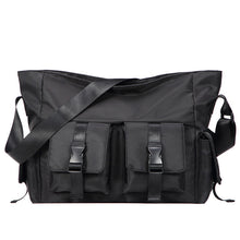 Load image into Gallery viewer, Men's Japanese Streetwear Canvas Crossbody Bag – Utility Shoulder Bag for Travel &amp; Daily Use