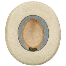 Load image into Gallery viewer, Scala Bunker - Palm Straw Gambler Hat