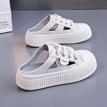 Load image into Gallery viewer, Women's Cutout Slide Sneakers | Breathable Lightweight Platform Half-Slippers