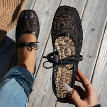 Load image into Gallery viewer, Women's Square-Toe Mesh Flats - Lightweight Slip-On Casual Shoes