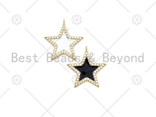 Load image into Gallery viewer, CZ Enamel Star Charm, Sku#LK435