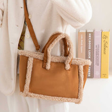 Load image into Gallery viewer, Plush Crossbody Tote Bag