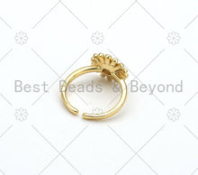 Load image into Gallery viewer, Colorful Enamel Sunflower Adjustable Ring, Sku#X262