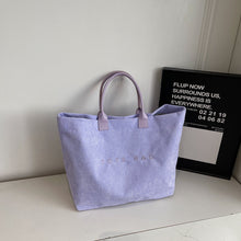 Load image into Gallery viewer, Retro Lettered Casual Tote Bag for Women - Horizontal Rectangle Handbag