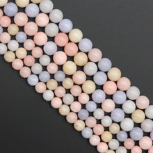 Load image into Gallery viewer, Morganite Jade Round Smooth Beads, Sku#U1820