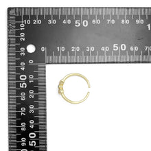 Load image into Gallery viewer, Gold Silver Clear CZ Bow Adjustable Ring, Sku#A322