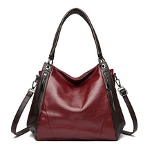 Load image into Gallery viewer, Women's Soft Leather Tote Bag - Urban Minimalist Shoulder Bag with Multiple Compartments
