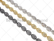Load image into Gallery viewer, 7x10mm High-Quality Micro Pave Mariner link chain