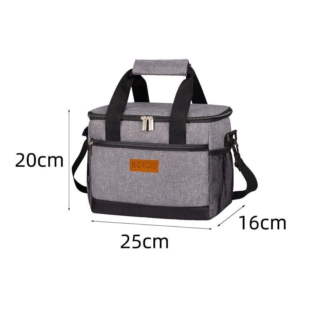 Insulated Tote Bag - Foldable Oxford Fabric Cooler Lunch Bag for Women