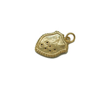 Load image into Gallery viewer, CZ Gold Tree On Shield Charm, Sku#F1479C