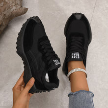 Load image into Gallery viewer, Women's Versatile Lightweight Mesh Sneakers – Breathable Flat Sole Cross-Tie Casual Shoes