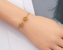 Load image into Gallery viewer, Gold Enamel Hollow Out Ball Spacer Beads, Sku#LX63