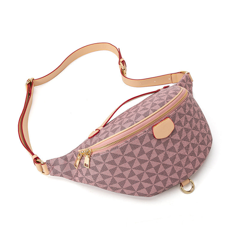 Women's Retro Plaid Crossbody Shoulder Bag - PU Leather Casual Handbag with Adjustable Strap