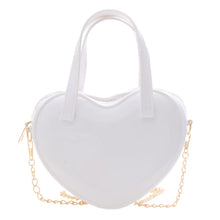 Load image into Gallery viewer, Women's Jelly Heart Mini Crossbody Bag – Cute PVC Shoulder Bag
