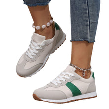 Load image into Gallery viewer, Women's Round-Toe Lace-Up Casual Thick-Soled Elevating Sneakers | Color-Block Platform Shoes