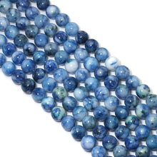 Load image into Gallery viewer, Genuine Blue Chrysocolla Round Smooth Beads, 6mm/8mm/10mm, Sku#U1580