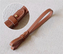 Load image into Gallery viewer, Genuine Leather Bag Strap Replacement – Adjustable Spaghetti Shoulder Strap with Gold &amp; Silver Stud Detail