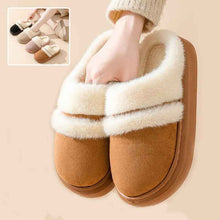 Load image into Gallery viewer, Women's Plush House Slippers Non-Slip Warm Cotton Indoor Bedroom Shoes Winter Comfort