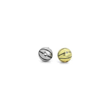 Load image into Gallery viewer, Gold Silver Basketball Spacer Beads, Sku#LX816