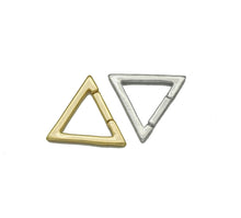 Load image into Gallery viewer, 18K Gold Silver Triangle Snap Clip Clasp, Sku#K180