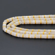 Load image into Gallery viewer, 8x12mm Golden Line Jade Tube Beads, Sku#U1803
