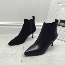 Load image into Gallery viewer, Women's Stiletto High Boots | Soft Microfiber Pointed-Toe Lined Boots