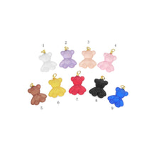 Load image into Gallery viewer, Colorful Teddy Bear Pendant Charm, Sku#FH226
