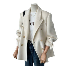Load image into Gallery viewer, Womens Solid-Color Short Loose-Fit Double-Faced Cashmere Coat