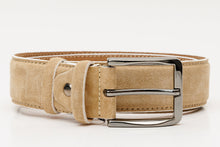 Load image into Gallery viewer, The Bari Beige Leather Belt