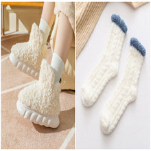 Load image into Gallery viewer, Unisex Waterproof Heeled Plush Cotton Slippers | Indoor Outdoor EVA Sole