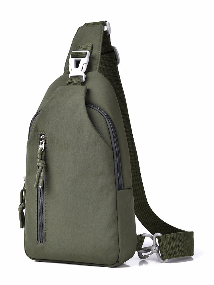 Women's Nylon Crossbody Bag – Compact Chest Pack | Casual Streetwear Shoulder Bag