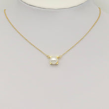 Load image into Gallery viewer, White Pearl Connector Charm/Necklace, Sku#LK941