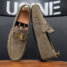 Load image into Gallery viewer, Men's British-Style Slip-On Casual Leather Shoes | Round Toe PU Leather Loafers