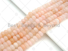Load image into Gallery viewer, High Quality Genuine Pink Aventurine Faceted Rondelle Beads, 6x10mm Natural Beads, 15.5'' Full Strand, Sku#U1152