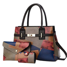 Load image into Gallery viewer, Large-Capacity Women's Crossbody Shoulder Bag – Three-Piece Set | PU Leather Commuter Bag