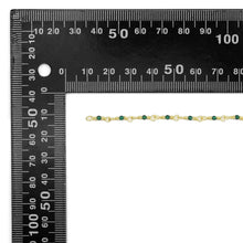 Load image into Gallery viewer, Geen Stone Rosary chain by feet/yard, HX16