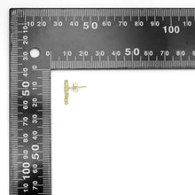 Load image into Gallery viewer, Dainty four Dots Round Triangle CZ Earrings, Sku#A361
