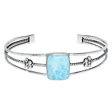 Load image into Gallery viewer, Premium Quality Natural Larimar Cuff Bangle Bracelet B-1012 37-EB10395