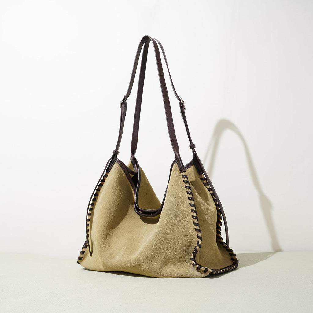 Women's Matte Leather Crossbody Bag – Minimalist Shoulder Commuter Bag