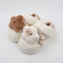 Load image into Gallery viewer, Women's Plush Fleece-Lined Slip-On Shoes - Thick EVA Sole Comfort Slippers