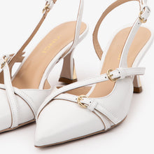 Load image into Gallery viewer, The Atlantic White Leather Slingback Women Sandal